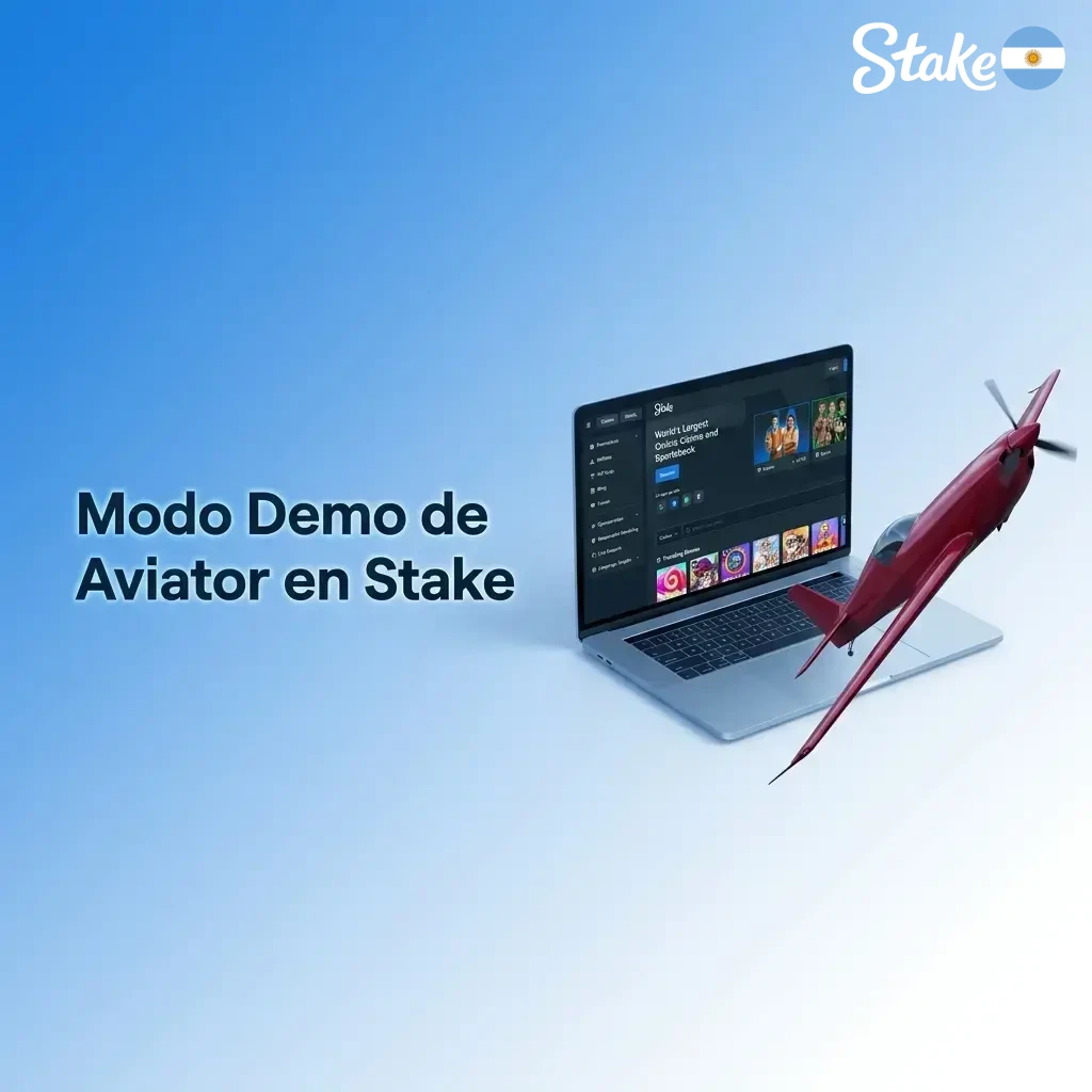Modo demo de Aviator en Stake: jugá gratis con dinero virtual, sin riesgo, para practicar antes de apostar en serio.