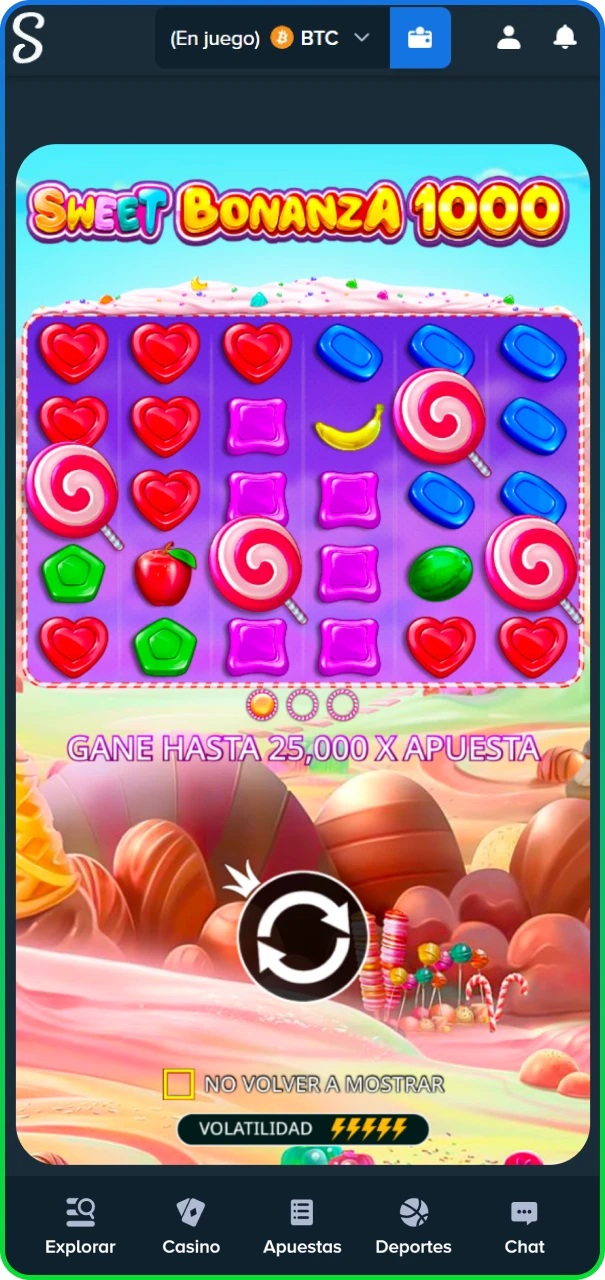 Acceso a los mercados deportivos y juegos tras el registro en el sitio oficial de Stake Argentina.